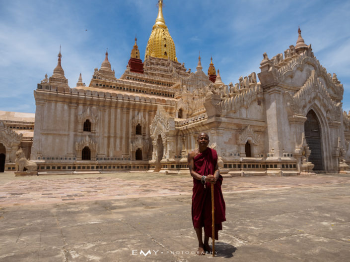 Monk Temple Myanmar Asia